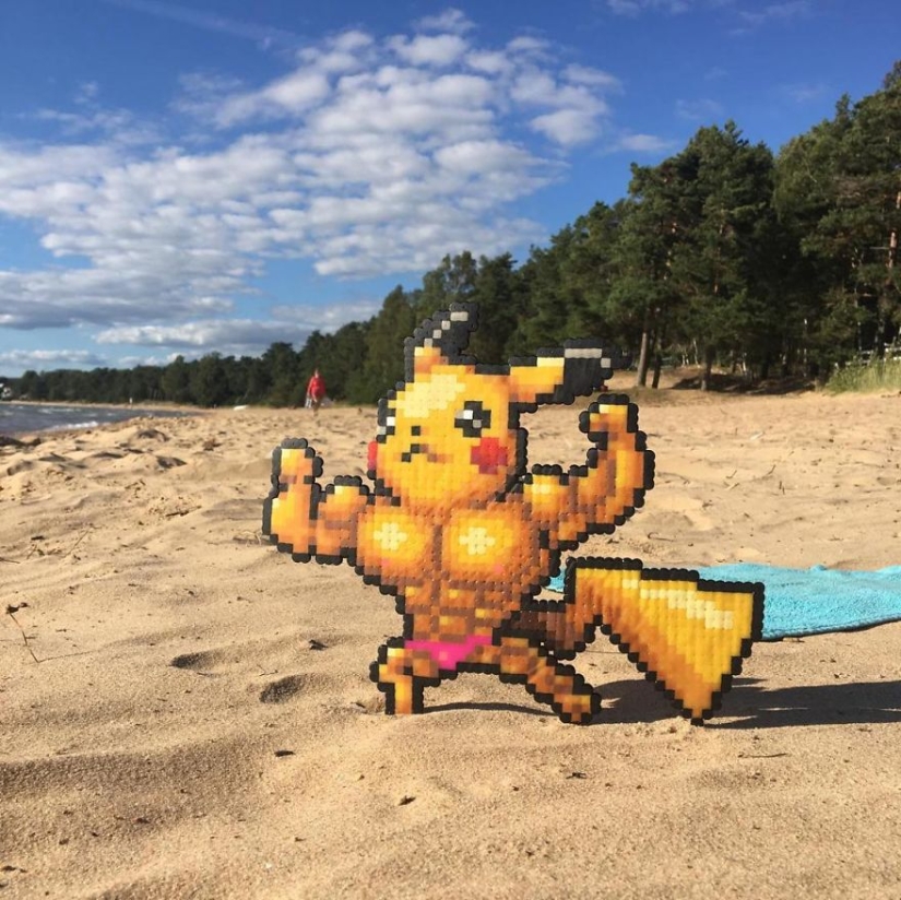Querido, has visto pixelit: El artista sueco lanza pixel heroes en el mundo real