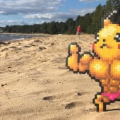Querido, has visto pixelit: El artista sueco lanza pixel heroes en el mundo real
