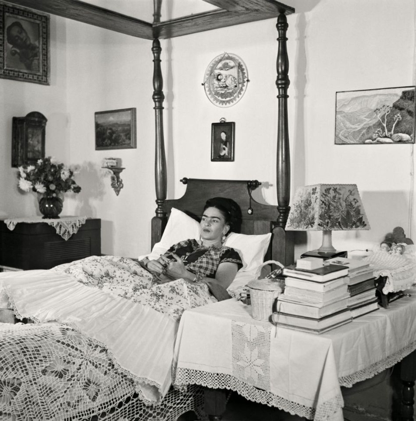 Raras fotos de los últimos años de la vida de Frida Kahlo