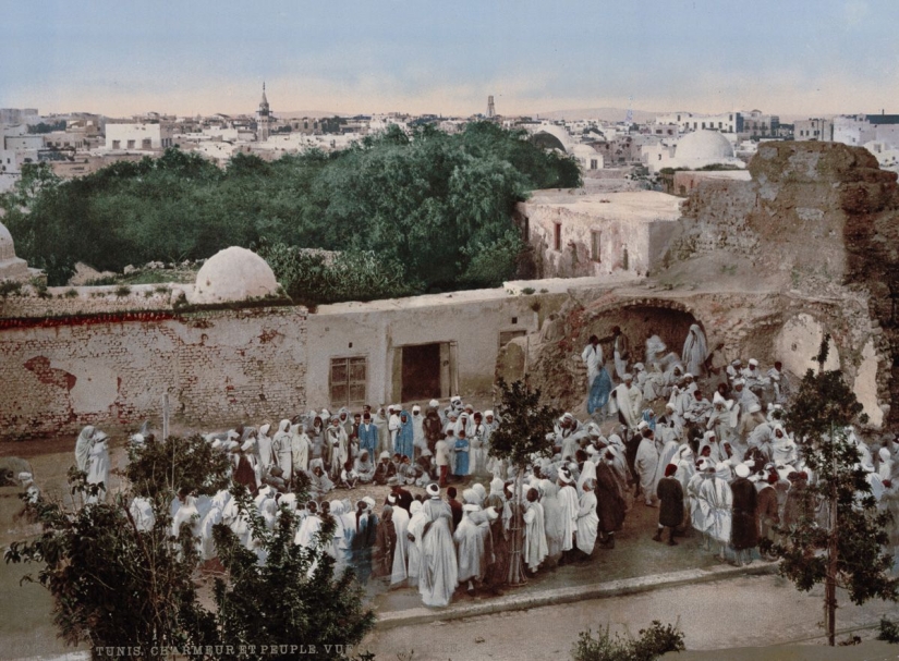 Raras tomas en color de Túnez a principios de los siglos XIX-XX