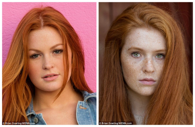 Red-haired beauty: the photographer gathered red-haired beauties from all over the world in the project