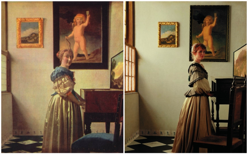 Retratos de damas: Julianne Moore en interpretaciones de moda de grandes pinturas