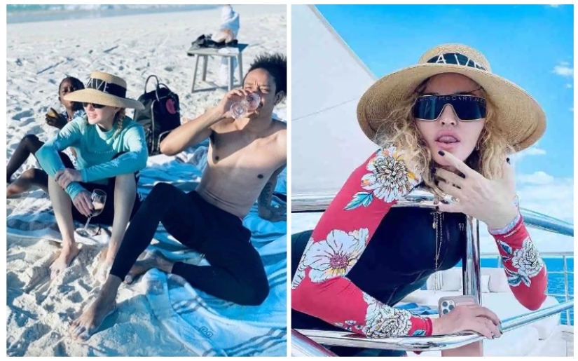 Romance and the sea: Madonna is vacationing with a young lover and children in the Maldives