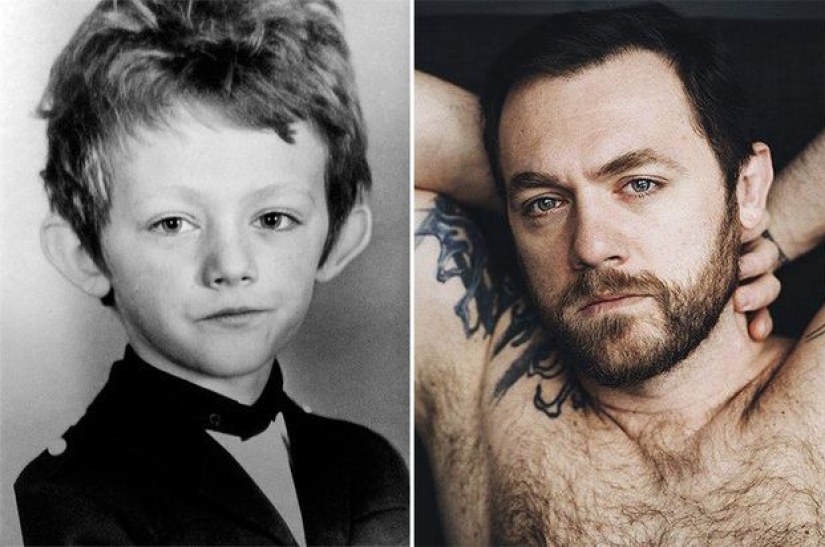 Russian male stars: then and now