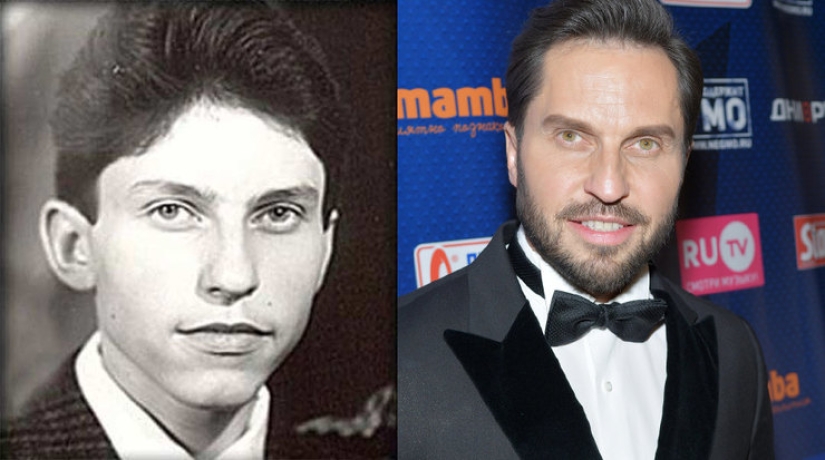 Russian male stars: then and now