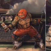 Russian Teenage Mutant Ninja Turtles from the dashing 90s according to Evgeny Zubkov