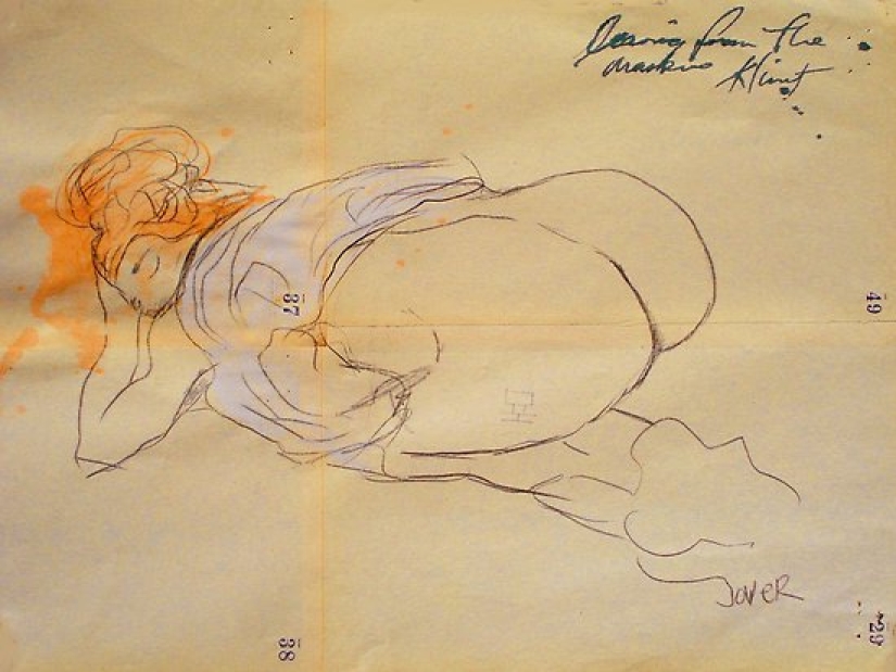 Scandalous erotic drawings by Gustav Klimt