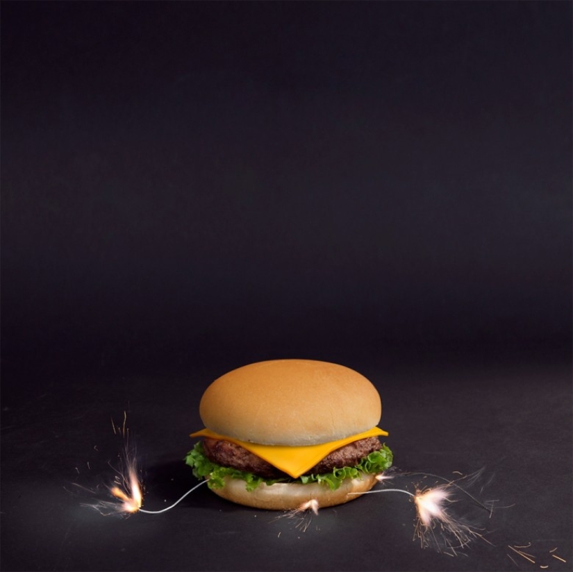 Scary hamburgers are better than scary pictures