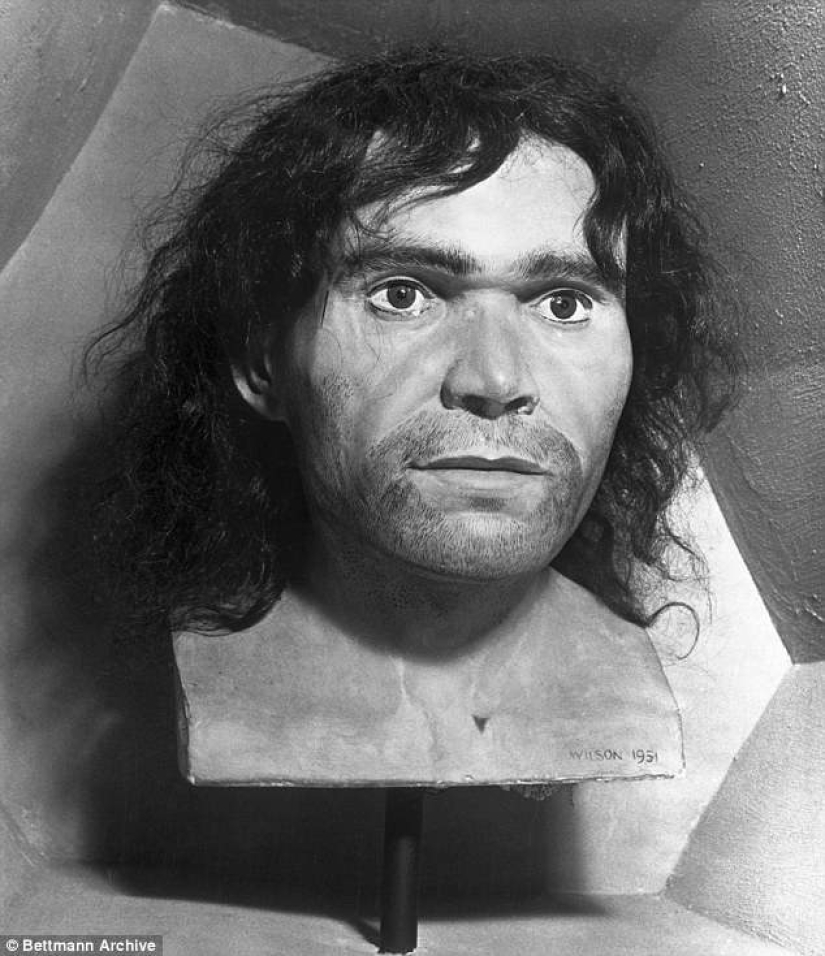 Scientists have recreated the appearance of a Cro-Magnon, whose face is covered with tumors