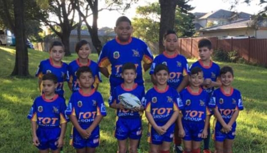Seven-year-old "good giant" is not allowed to play rugby