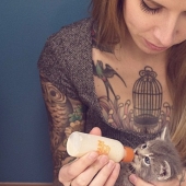 She saves kittens. The cutest job in the world