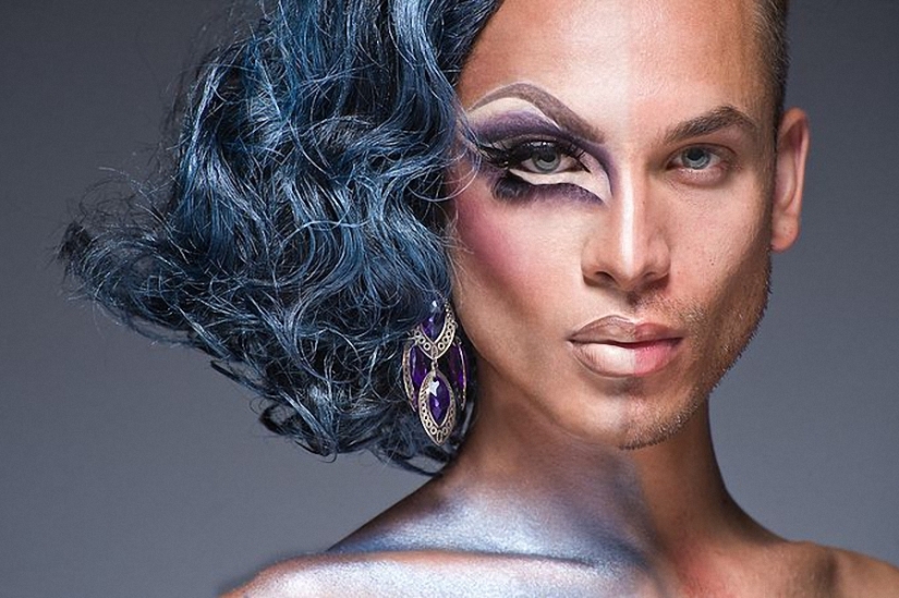 Show your face: Divas travestis con y sin maquillaje en el proyecto de Leland Bobb