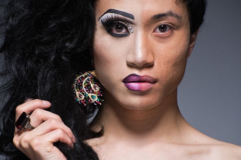 Show your face: Divas travestis con y sin maquillaje en el proyecto de Leland Bobb