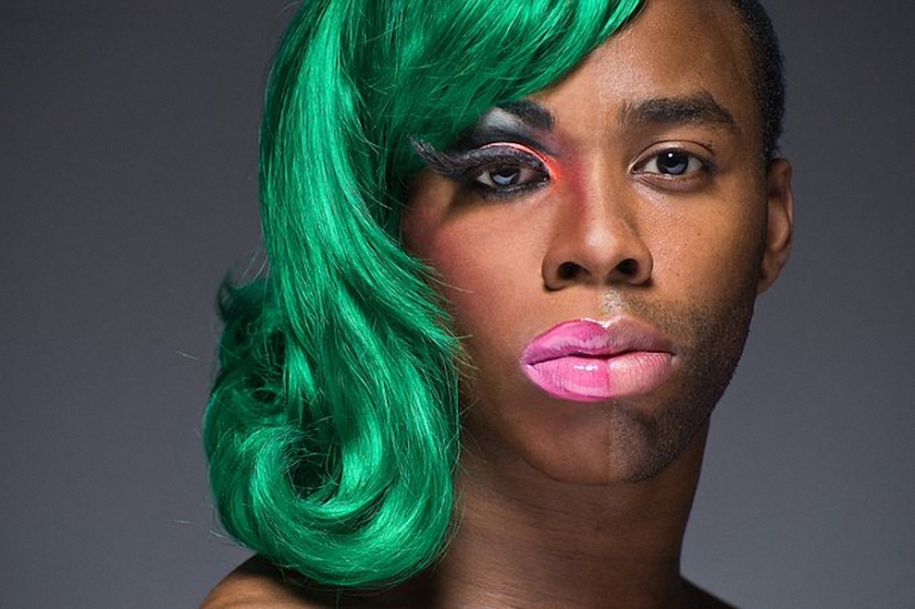 Show your face: Travesty divas with and without makeup in Leland Bobb's project