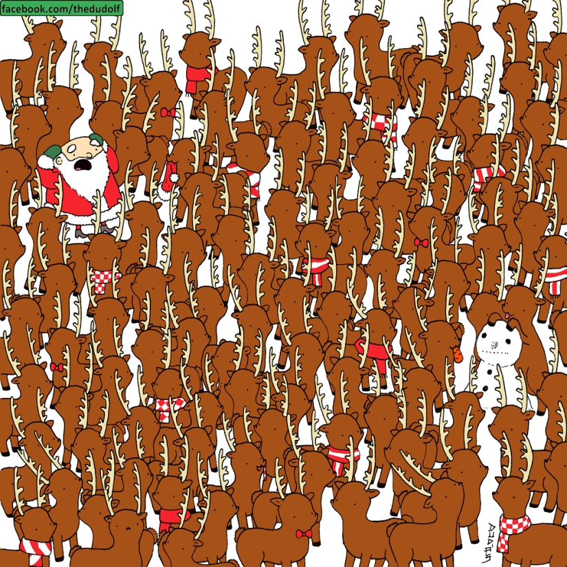 Si puedes encontrar un oso en esta imagen, Papá Noel te dará 100 bitcoins