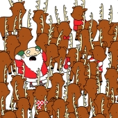 Si puedes encontrar un oso en esta imagen, Papá Noel te dará 100 bitcoins