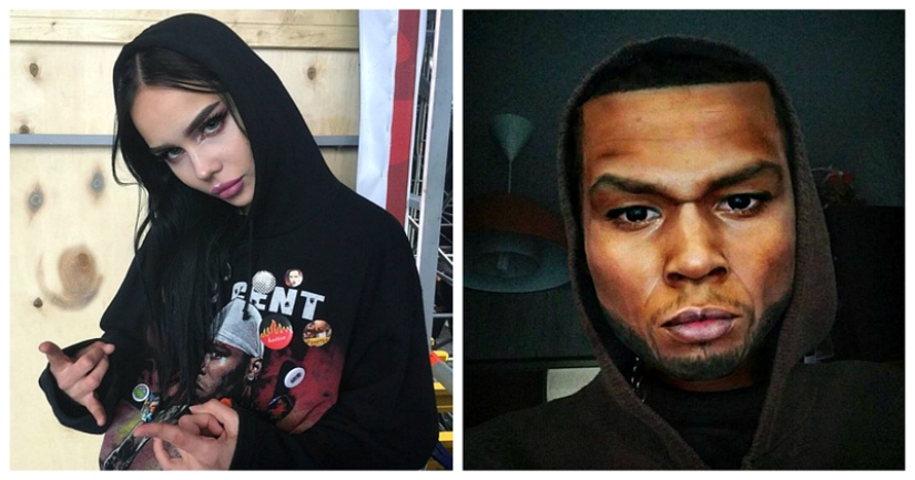 Siberian student turns into 50 Cent, Avatar, Jackson, and anyone else