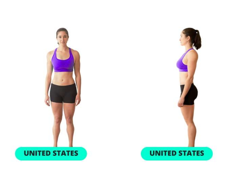 Slim waist and flat stomach: what the perfect female figure looks like in 15 different countries