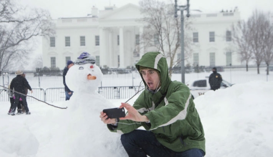 Snowstorm "Jonas" covered America