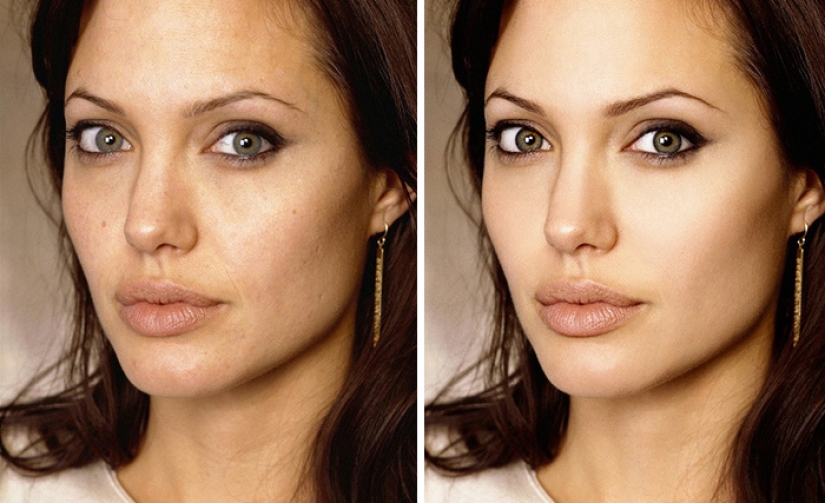 Solid deception: 25 photos of stars before and after photoshop