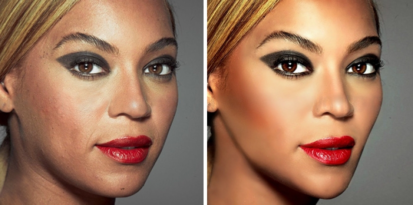 Solid deception: 25 photos of stars before and after photoshop