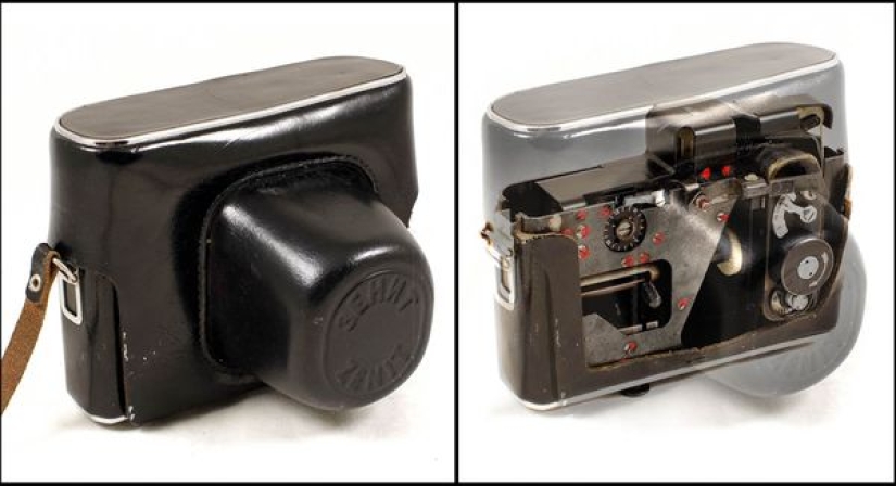 Soviet spy cameras disguised as ordinary items will be auctioned in England