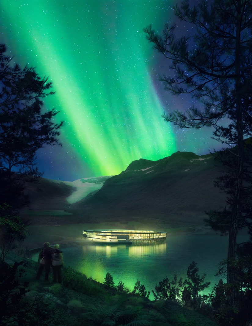 Súper proyecto escandinavo: hotel con energía solar en clima ártico