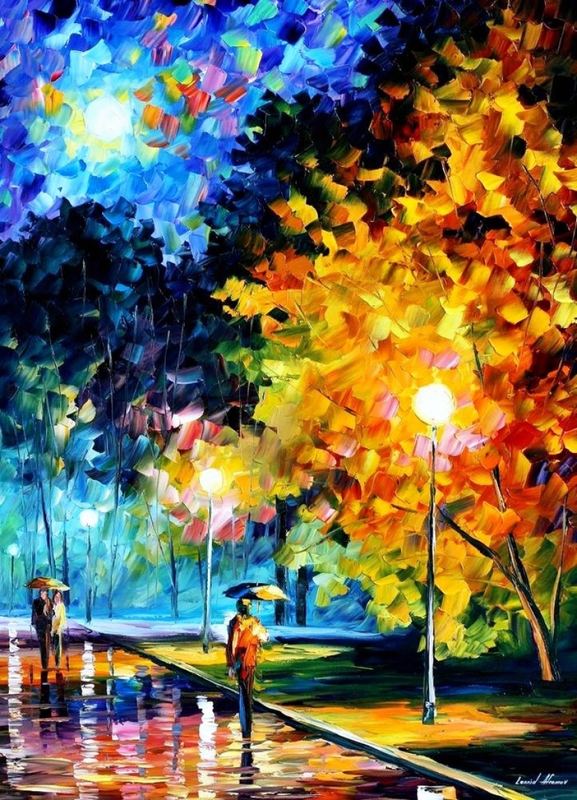 Splashes of color: Amazing paintings by a Belarusian artist who paints with a palette knife