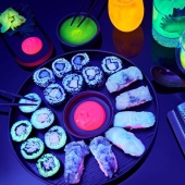 Sushi reluciente