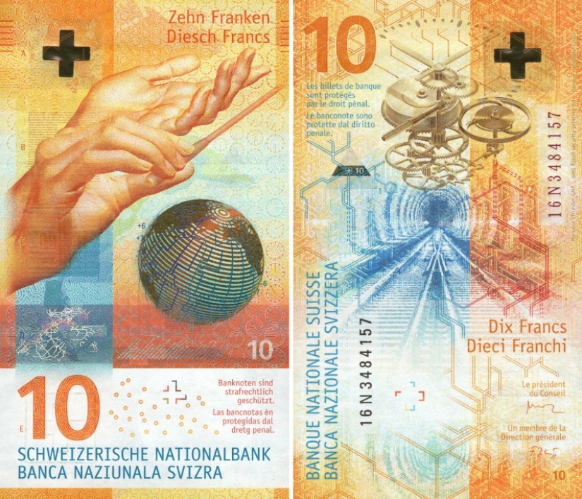 Swiss francs won the "beauty contest" among banknotes again