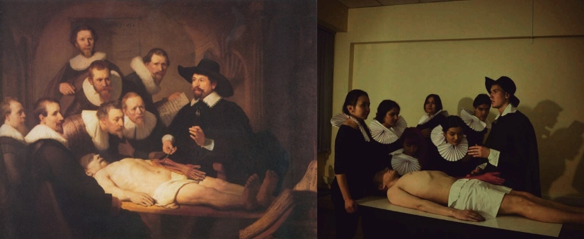 "Take a picture like Rembrandt": a public with successful parodies of famous paintings