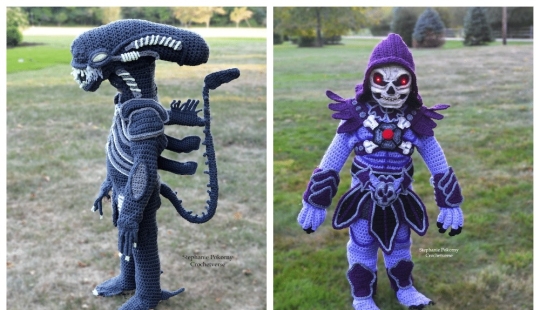 Talent on the hook: Mother knits amazing Halloween outfits for children