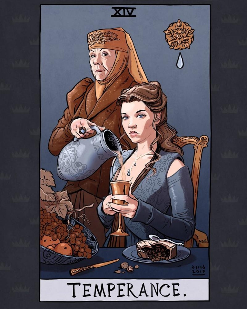 Tarot cards based on "Game of Thrones"