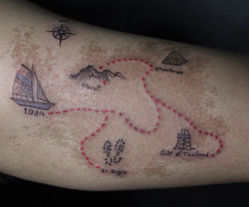 Tatuajes que ocultan marcas de nacimiento
