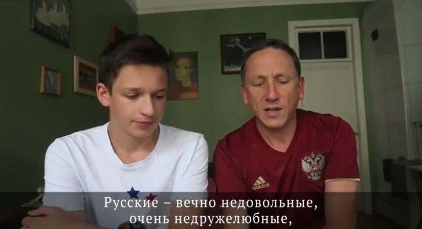 Terribly cute and extremely honest: a father and son from England debunked the main myths about Russia