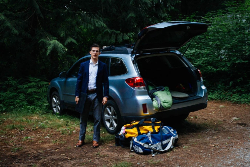 The 22-year-old intern lived in a car for 40 days and managed to go to work in a suit