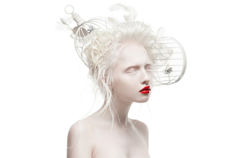 The albino girl, who was an outcast at Moscow school, conquered the fashion world