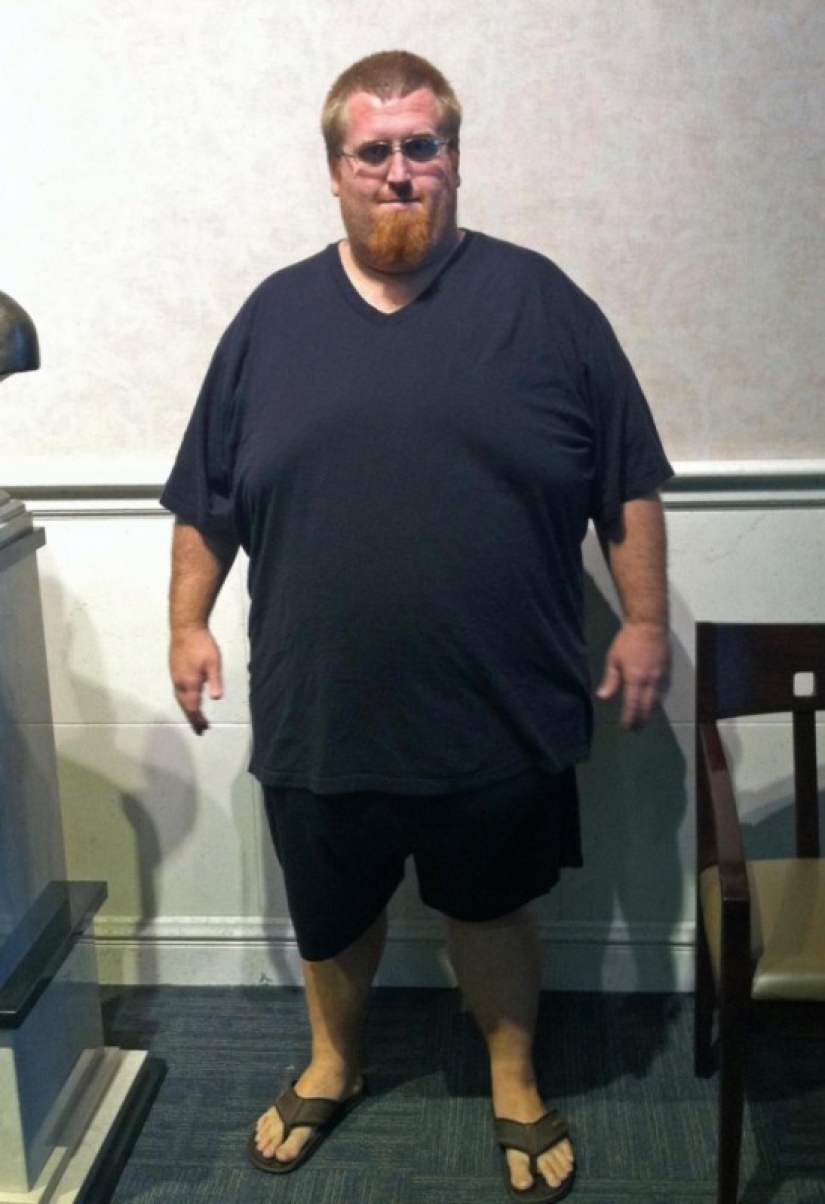 The American thought that being overweight would kill him, recorded a suicide video, and then took and lost 160 kg