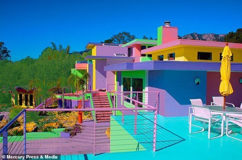 The artist spends thousands of dollars to make her house bright, but the neighbors are not happy