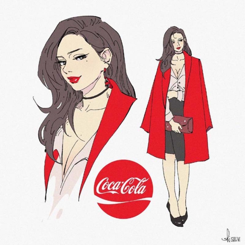 The artist turned 13 popular carbonated drinks into cartoon characters
