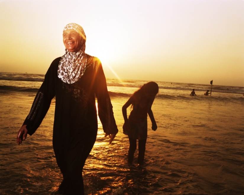 The beach in tel Aviv