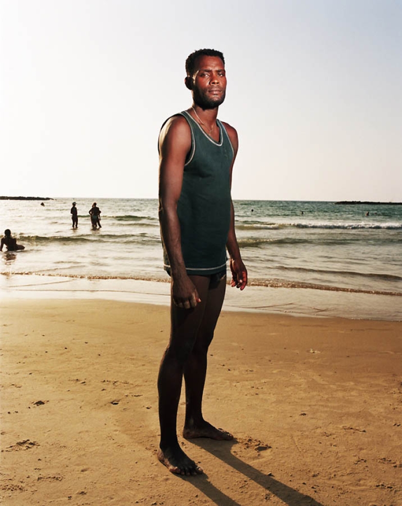 The beach in tel Aviv