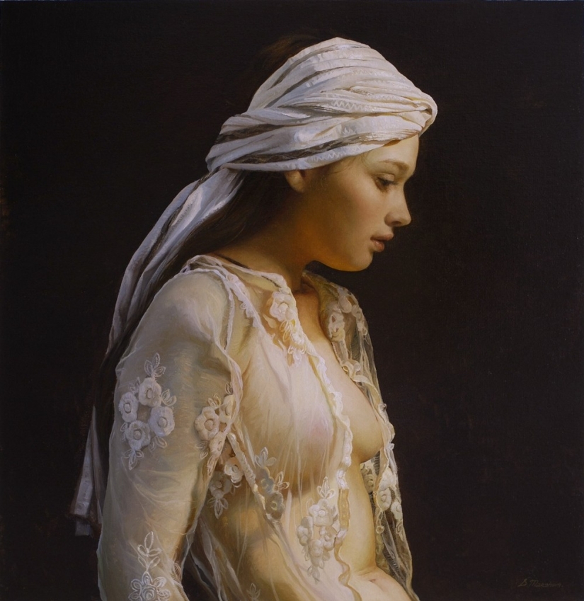 The beauty of the female body in the stunningly realistic works of Sergei Marshennikov