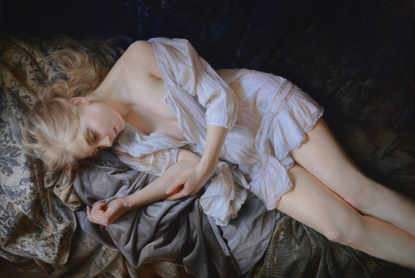 The beauty of the female body in the stunningly realistic works of Sergey Marshennikov