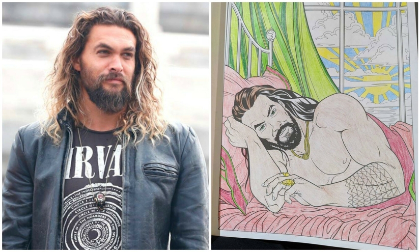 The best anti-stress for women: coloring pages with Jason Mamoa appeared on the Web