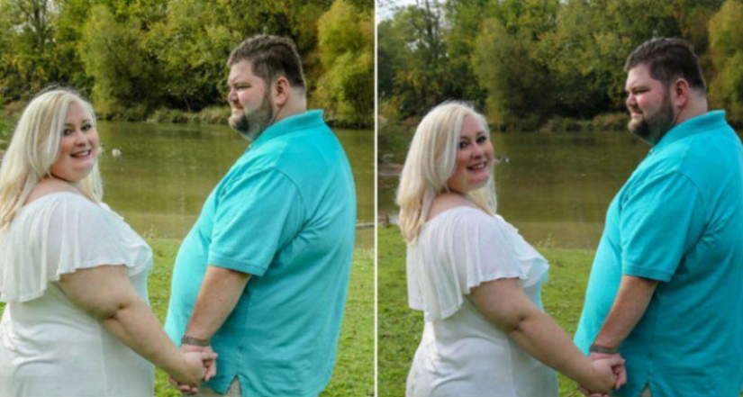 The bride forced the photographer to return the money for removing extra pounds from the pictures and calling the couple "terribly fat"