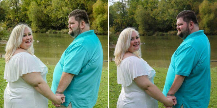 The bride forced the photographer to return the money for removing extra pounds from the pictures and calling the couple "terribly fat"