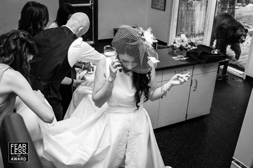 The brightest wedding pictures that will never get into the family album