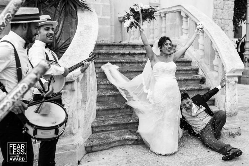 The brightest wedding pictures that will never get into the family album