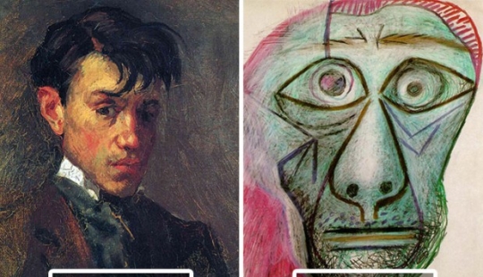 The evolution of Picasso's self-portrait: from 15 to 90 years